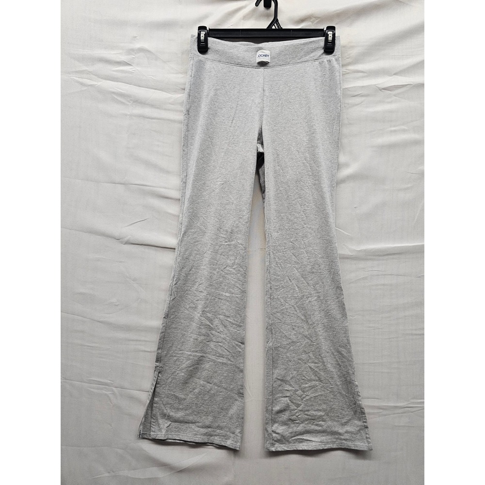 Jockey Womens Flare Lounge Pants Gray Cotton Blend Casual Size Small